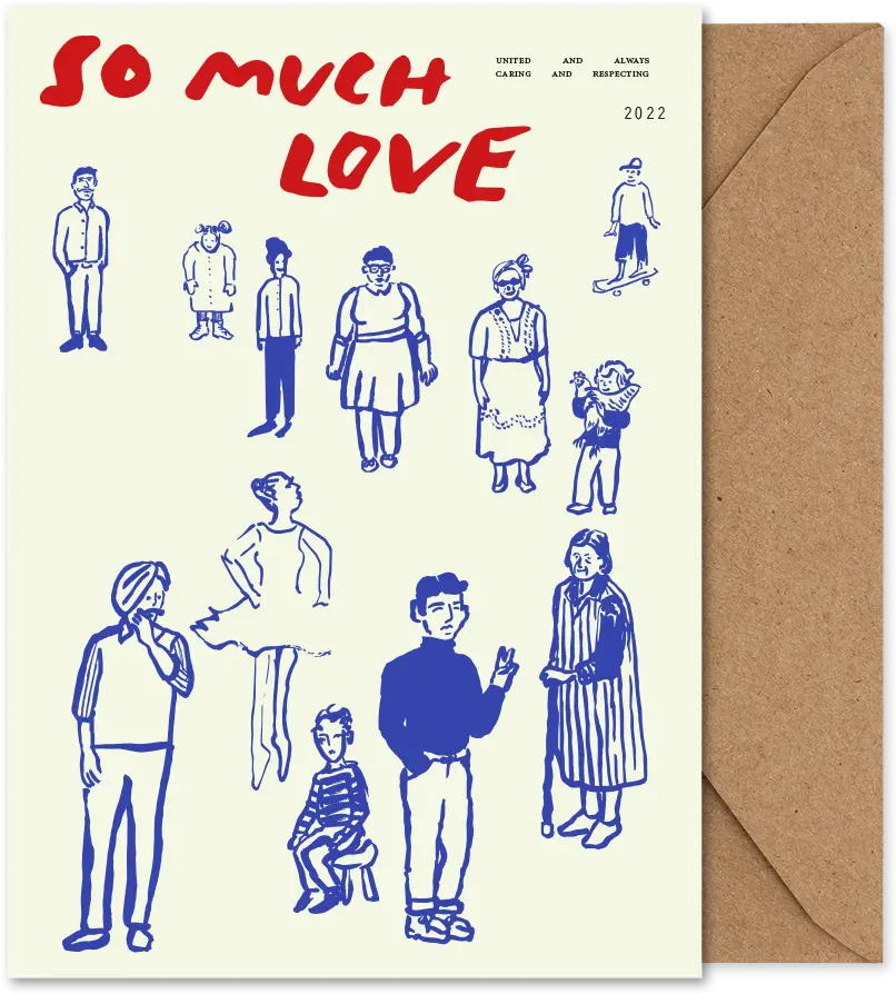 Grusskarte — So much love
